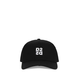 Dsquared² Black Cotton Cap (Baseball Men's Hat)